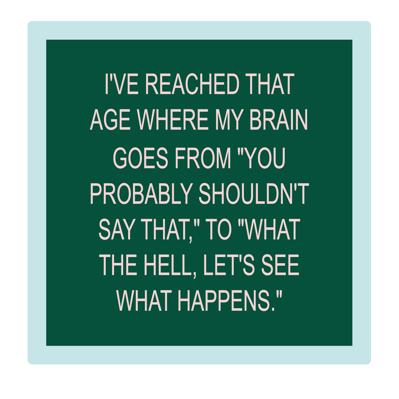 What Happens Funny Ceramic Coaster
