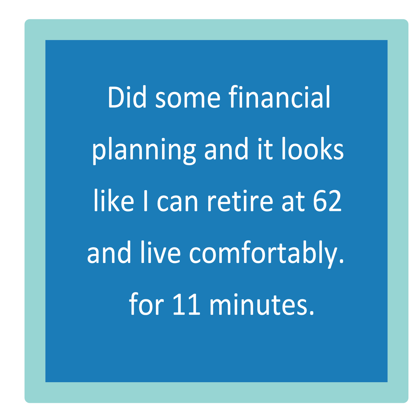 Financial Planning Funny Coaster