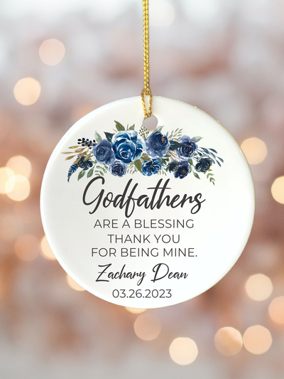 Personalized Godparents Keepsake Ornament