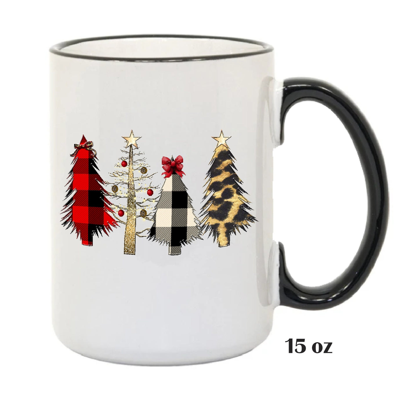 Christmas Trees Coffee Mug, Holiday Gift, Great Christmas Personalized Gift, Gift For Her, Gift For Him, Hot Chocolate Mug