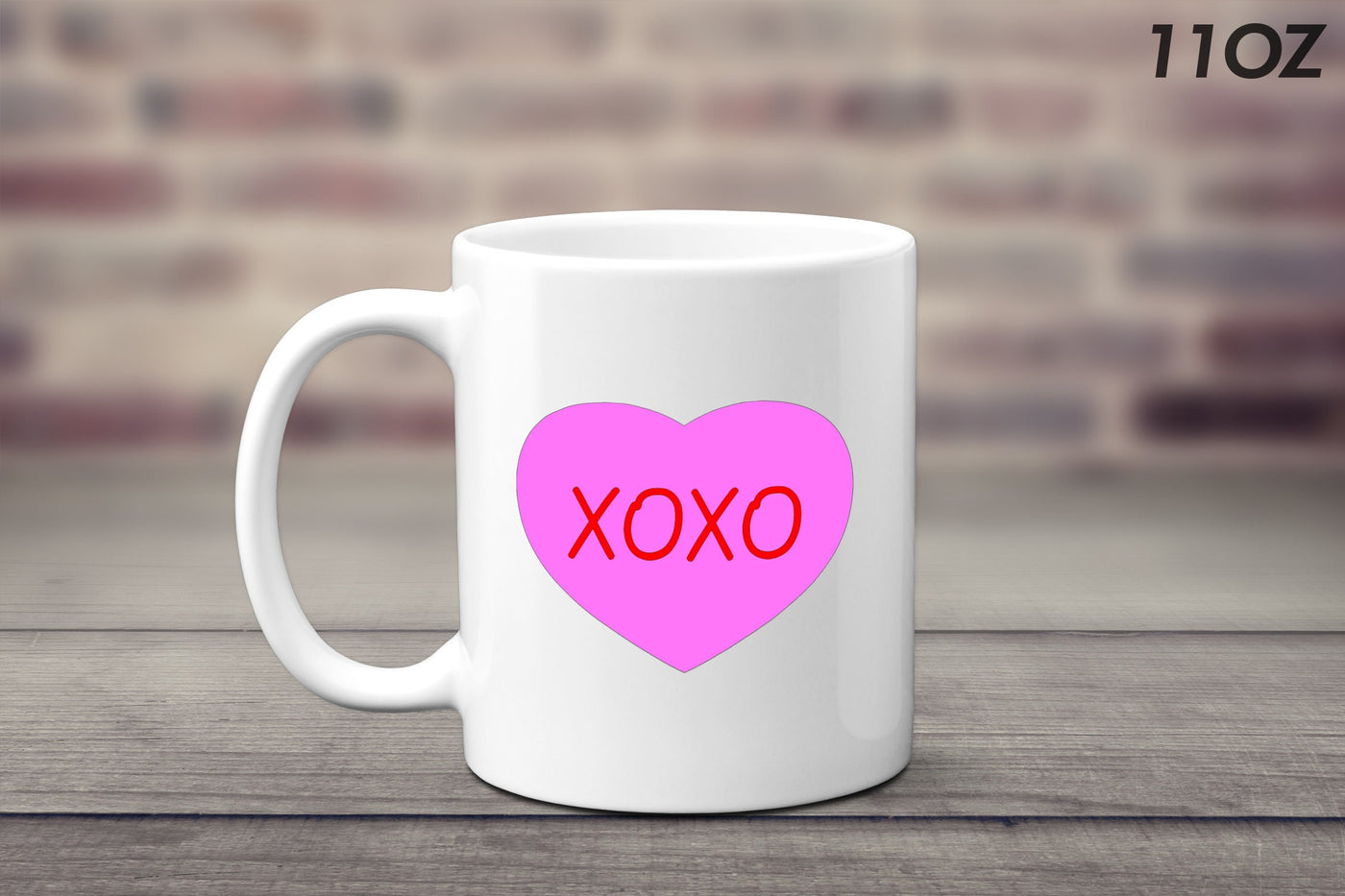 XOXO Hugs and Kisses Mug - White Ceramic 11 OZ Mug - Gift for her - Kitchen - Romance - Love - Quotes - Valentine's Day - Home - Couples