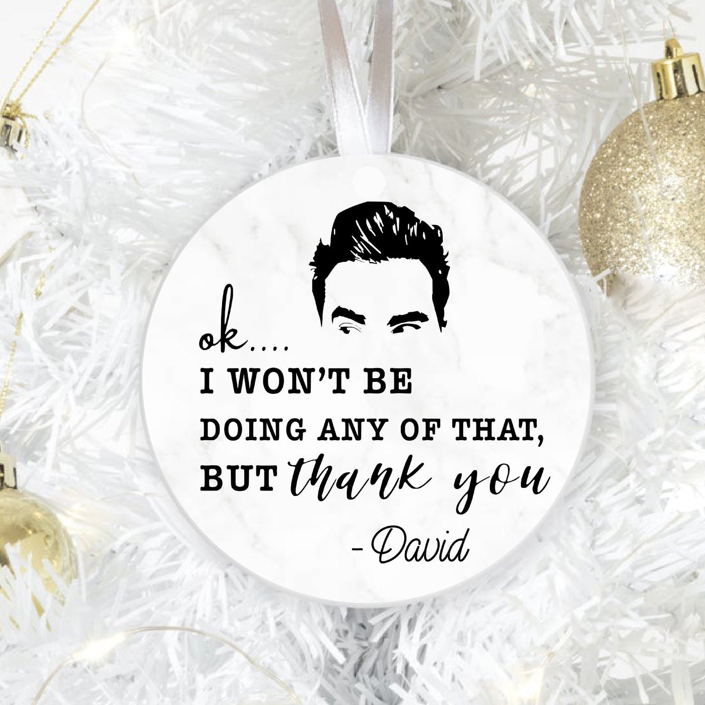 But Thank You Ceramic Ornament