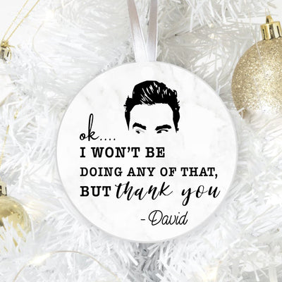 But Thank You Ceramic Ornament