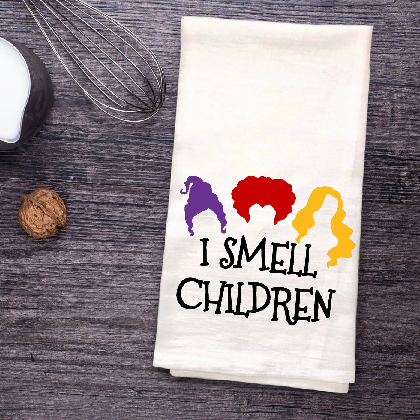I Smell Children Halloween Tea Towel