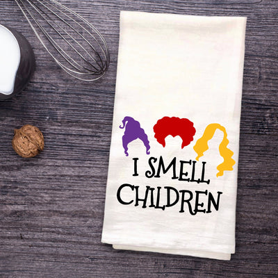 I Smell Children Halloween Tea Towel