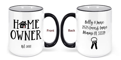 Personalized Home Owner Gift Mug Housewarming Gift Christmas Home Owner Gift Birthday Home Owner Gift For Her-Him Home Gifts For New House