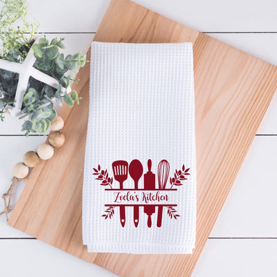 Custom Split Design Kitchen Towel
