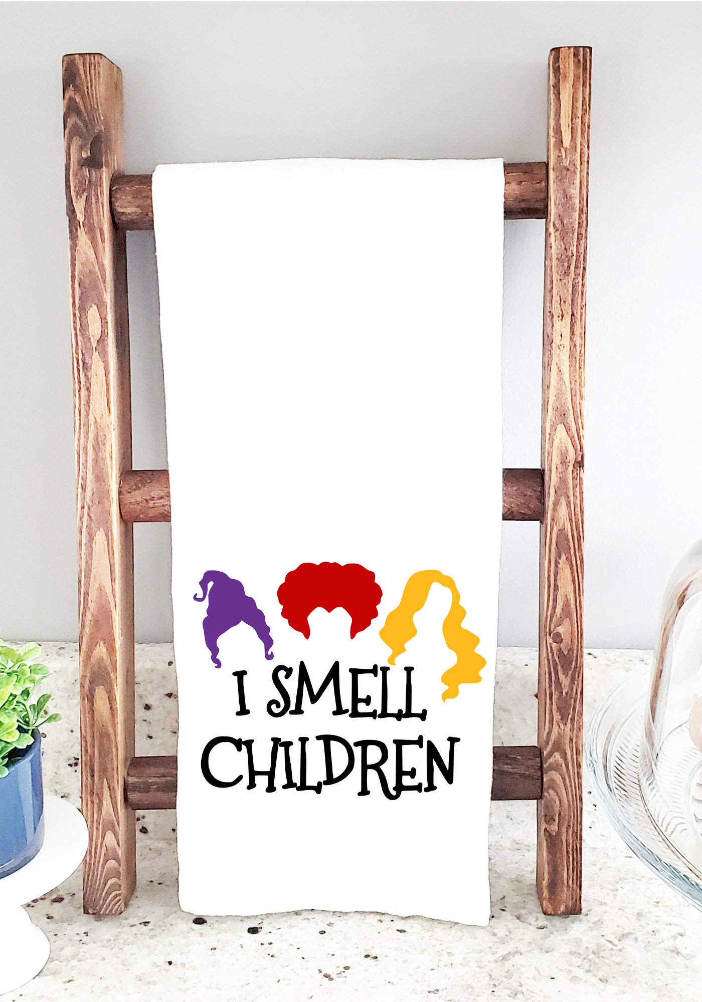 I Smell Children Halloween Tea Towel