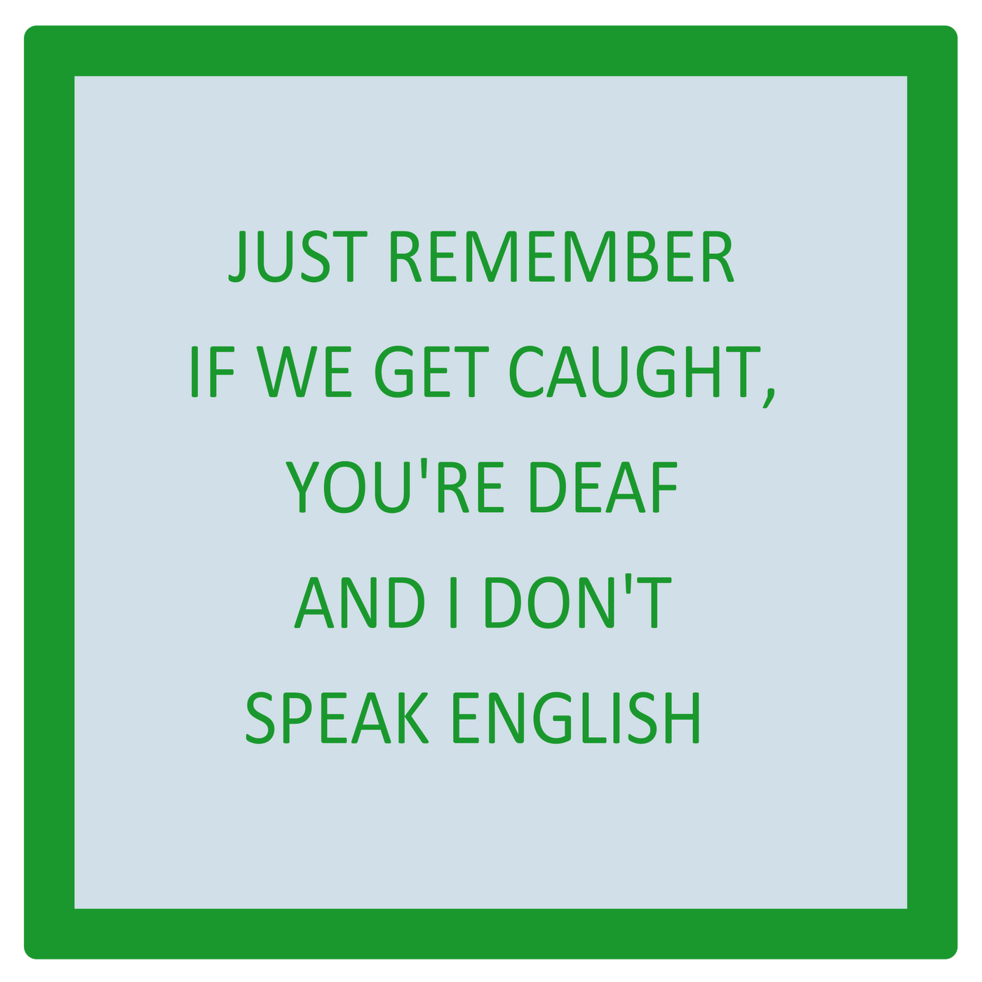 Speak English Funny Ceramic Coaster